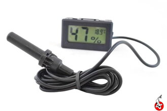 Elektronický vlhkoměr s teploměrem
