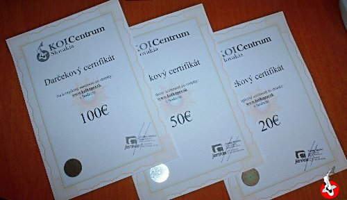 Darčekový certifikát v hodnote 100€ Darčekový certifikát v hodnote 100€