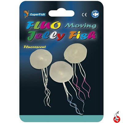 Fluo Moving Jelly Fish 3ks